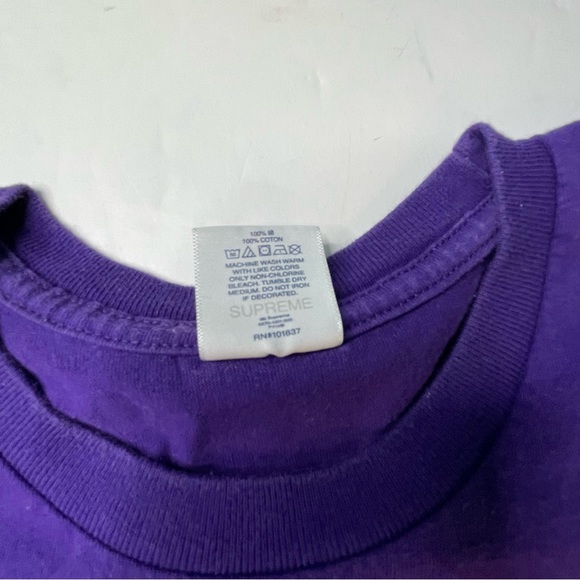 Supreme Diamond Logo Purple Color Mens Medium Size Tee Shirt - Picture 6 of 6